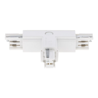 3-fase rail T-connector | Links-1 | Wit