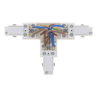 3-fase rail T-connector | Links-1 | Wit