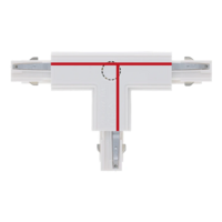 3-fase rail T-connector | Rechts-2 | Wit