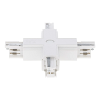 3-fase rail X-connector | Wit