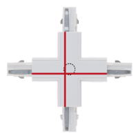 3-fase rail X-connector | Wit