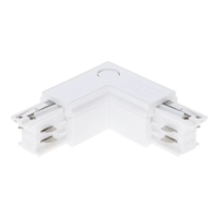 3-fase rail L-connector | Buitenhoek | Wit