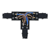 3-fase rail T-connector | Rechts-1 | Zwart