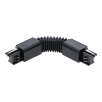 3-fase rail flexibele connector | Zwart