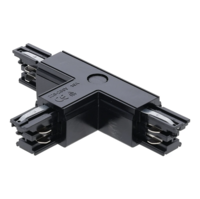 3-fase rail T-connector | Links-1 | Zwart