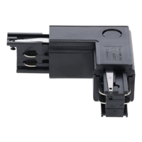 3-fase rail L-connector | Binnenhoek | Zwart