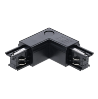 3-fase rail L-connector | Binnenhoek | Zwart