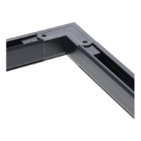 3-fase rail L-connector | Buitenhoek | Zwart