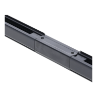 3-fase rail I-connector | Met voeding | Zwart