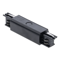 3-fase rail I-connector | Met voeding | Zwart