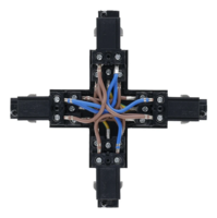 3-fase rail X-connector | Zwart
