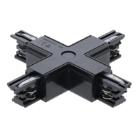 3-fase rail X-connector | Zwart