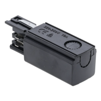 3-fase rail voedingsconnector | Links | Zwart