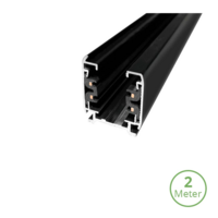 3-fase rail | 200 cm | Zwart