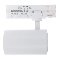 3-Phasen dimmbarer Schienenstrahler Rosalin | FOOD | 10-20-30W | CCT-switch | Wei&szlig;