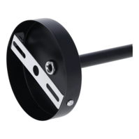 3-fase rail ophangsysteem draadstang 50 tot 100 cm | Zwart | 2 stuks