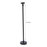 3-fase rail ophangsysteem draadstang 50 tot 100 cm | Zwart | 2 stuks