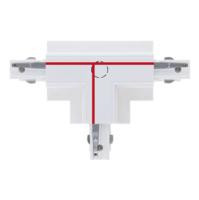 3-Phasen Einbauschiene T-Verbinder | Links-1 | Wei&szlig;