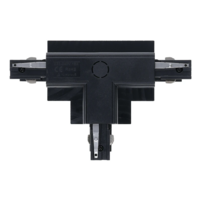 3-fase inbouwrail T-connector | Links-1 | Zwart