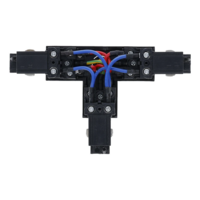 3-fase inbouwrail T-connector | Links-1 | Zwart