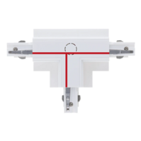 3-Phasen Einbauschiene T-Verbinder | Links-2 | Wei&szlig;