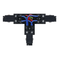 3-Phasen Einbauschiene T-Verbinder | Rechts-1 | Schwarz