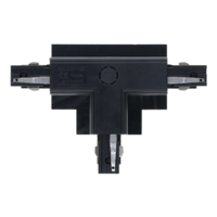 3-fase inbouwrail T-connector | Rechts-2 | Zwart