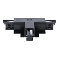 3-fase inbouwrail T-connector | Rechts-2 | Zwart