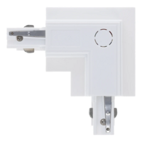 3-Phasen Einbauschiene L-Verbinder | Au&szlig;enwinkel | Wei&szlig;