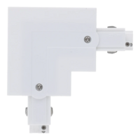 3-Phasen Einbauschiene L-Verbinder | Innenwinkel | Wei&szlig;