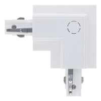3-Phasen Einbauschiene L-Verbinder | Innenwinkel | Wei&szlig;