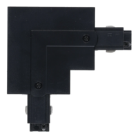 3-Phasen Einbauschiene L-Verbinder | Innenwinkel | Schwarz