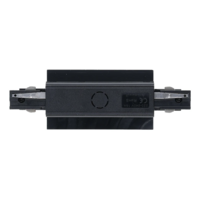 3-Phasen Einbauschiene I-Verbinder | mit Einspeisung | Schwarz