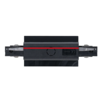 3-Phasen Einbauschiene I-Verbinder | mit Einspeisung | Schwarz