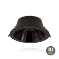 Led downlight Kerber | &Oslash;130mm | 16W | CCT-switch | Zwart