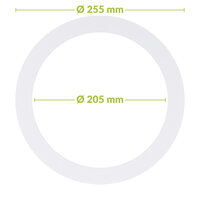 Led downlight verloopring | &Oslash;205-255mm | Wit