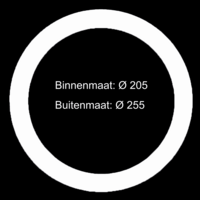 Led downlight verloopring | &Oslash;205-255mm | Wit