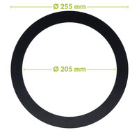 Led downlight verloopring | &Oslash;205-255mm | Zwart