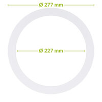 Led downlight verloopring | &Oslash;227-277mm | Wit