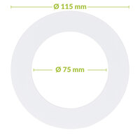 Led downlight verloopring | &Oslash;75-115mm | Wit