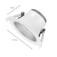 Led downlight Sia | &Oslash;90 | 10W | CCT-switch