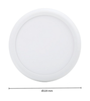 Led downlight in/opbouw | &Oslash;220 | 12-18W | CCT-switch