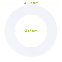 Led downlight verloopring | &Oslash; 65-105mm | Wit