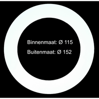 Led downlight verloopring | &Oslash;115-152mm | Wit