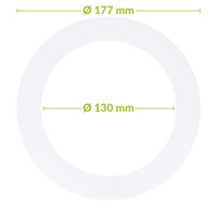 Led downlight verloopring | &Oslash; 130-177mm | Wit