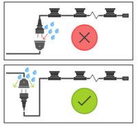 Festoon cable 5 meters | 10 sockets | With plug | Black