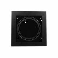 Led inbouw spot armatuur - 1x AR111/ES111 Zwart | Opdekrand