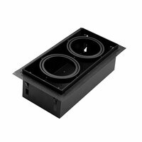 LED Recessed Spotlight Housing &ndash; 2x AR111 Black | Trimless