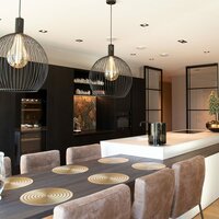 LED Recessed Spotlight Housing &ndash; 2x AR111 Black | Trimless