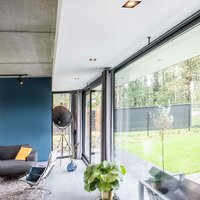 LED Einbau-Spotrahmen &ndash; 2x AR111 Wei&szlig; | Randlos